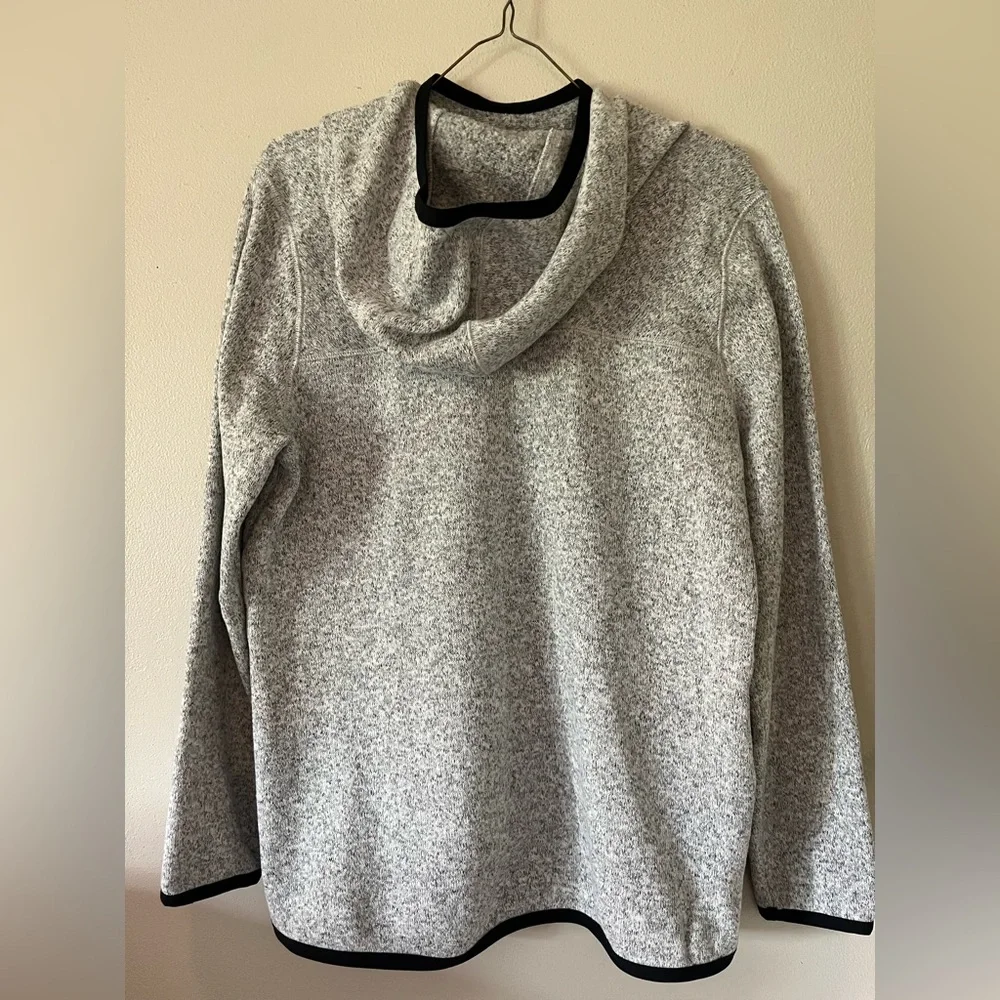 Nike Women's Sportswear Summit Hoodie Medium light gray black trim athlesure - Picture 9 of 11